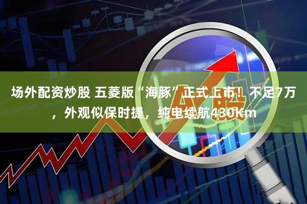 场外配资炒股 五菱版“海豚”正式上市！不足7万，外观似保时捷，纯电续航430Km